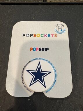 PopSocket PopGrip Dallas Star White & Navy Phone Grip